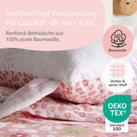 Infotafel Qualität der Bettwäsche aus 100% Baumwolle