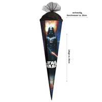 Schultüte / Zuckertüte Star Wars schwarz mit Darth Vader Motiv 85cm