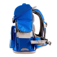 School Mood Fußball Schulranzen für Jungen 1. Klasse FC Schalke 04 Schultasche im Set 9-teilig mit Dose, Flasche und gefüllter Federmappe