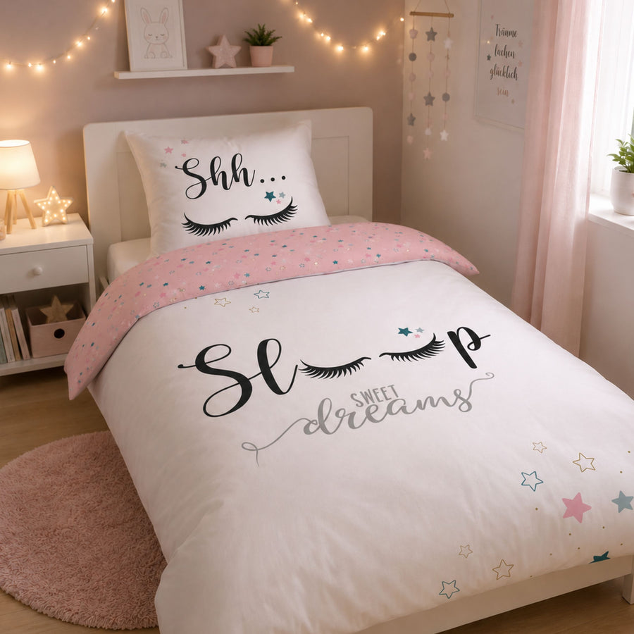 Sweet Dreams Bettwäsche 135x200 für Teenager Jugendliche Mädchen