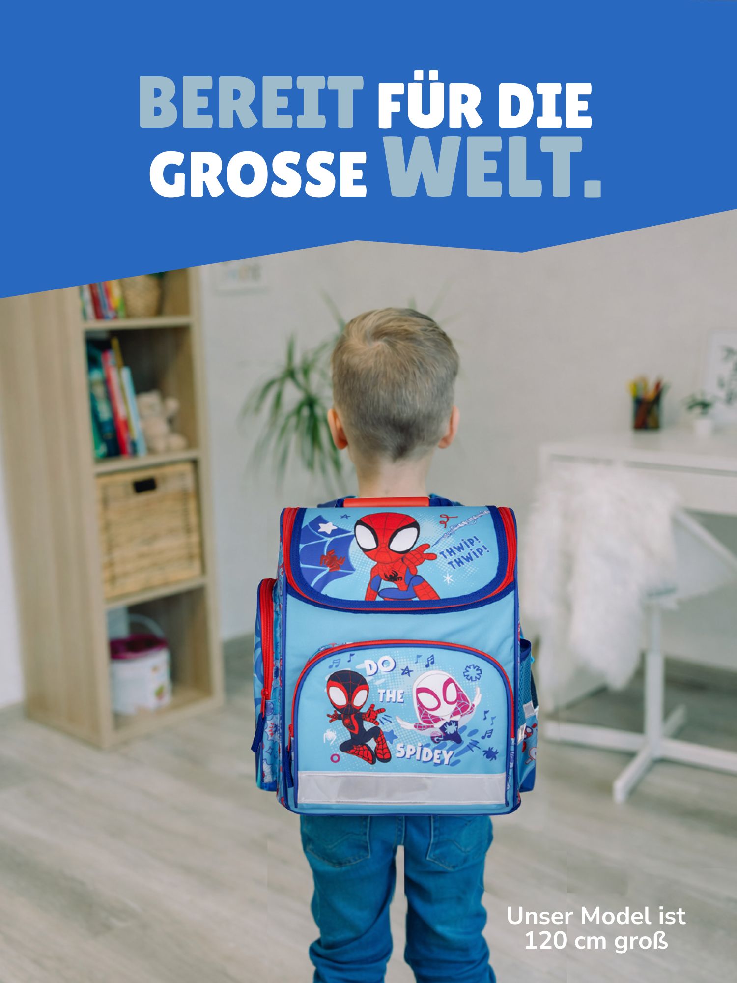 Spidey Schulranzen Set für Jungs und Mädchen 6-teilig mit Sporttasche