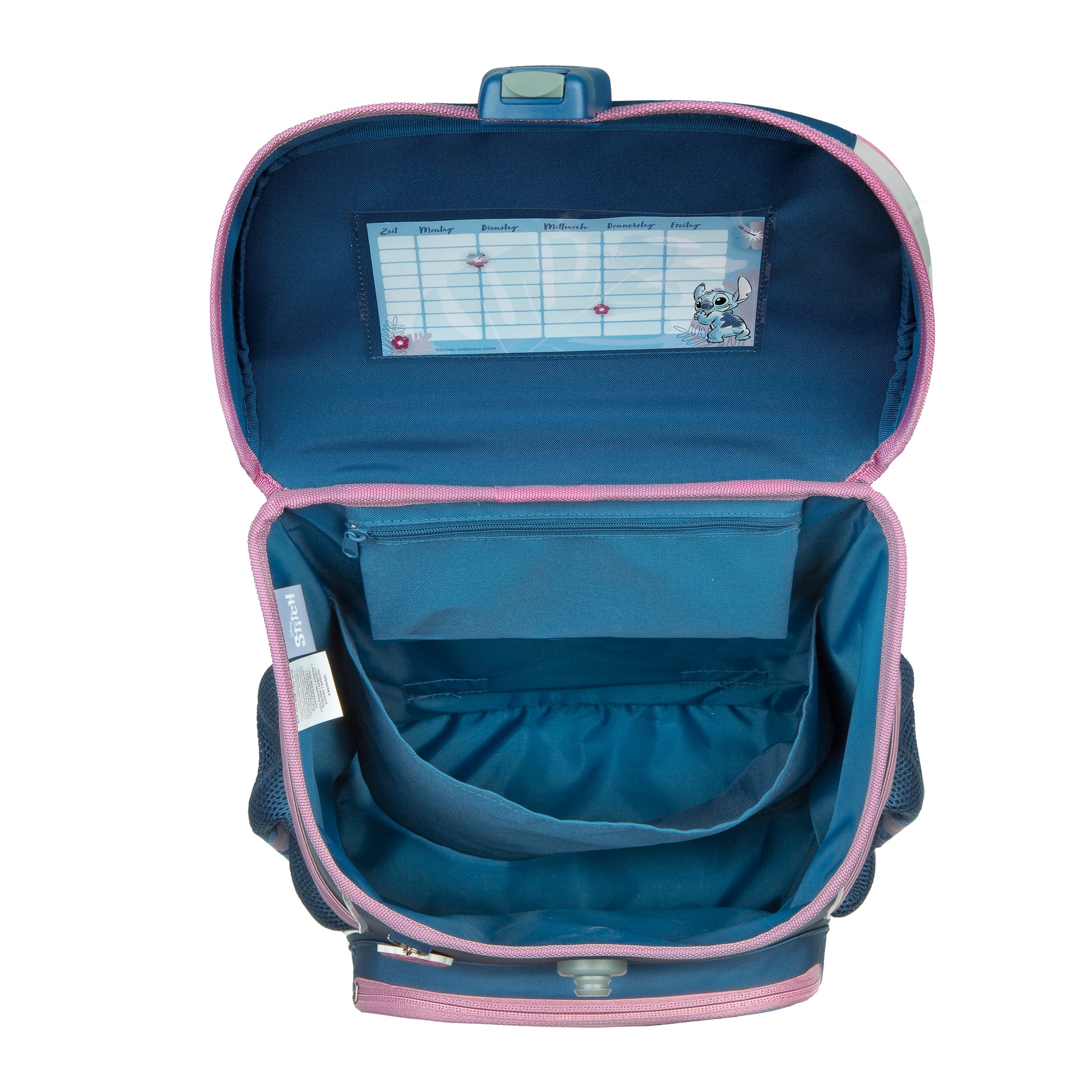 mit 18 Liter Volumen bietet der Tornister ausreichend Platz für die Schulsachen