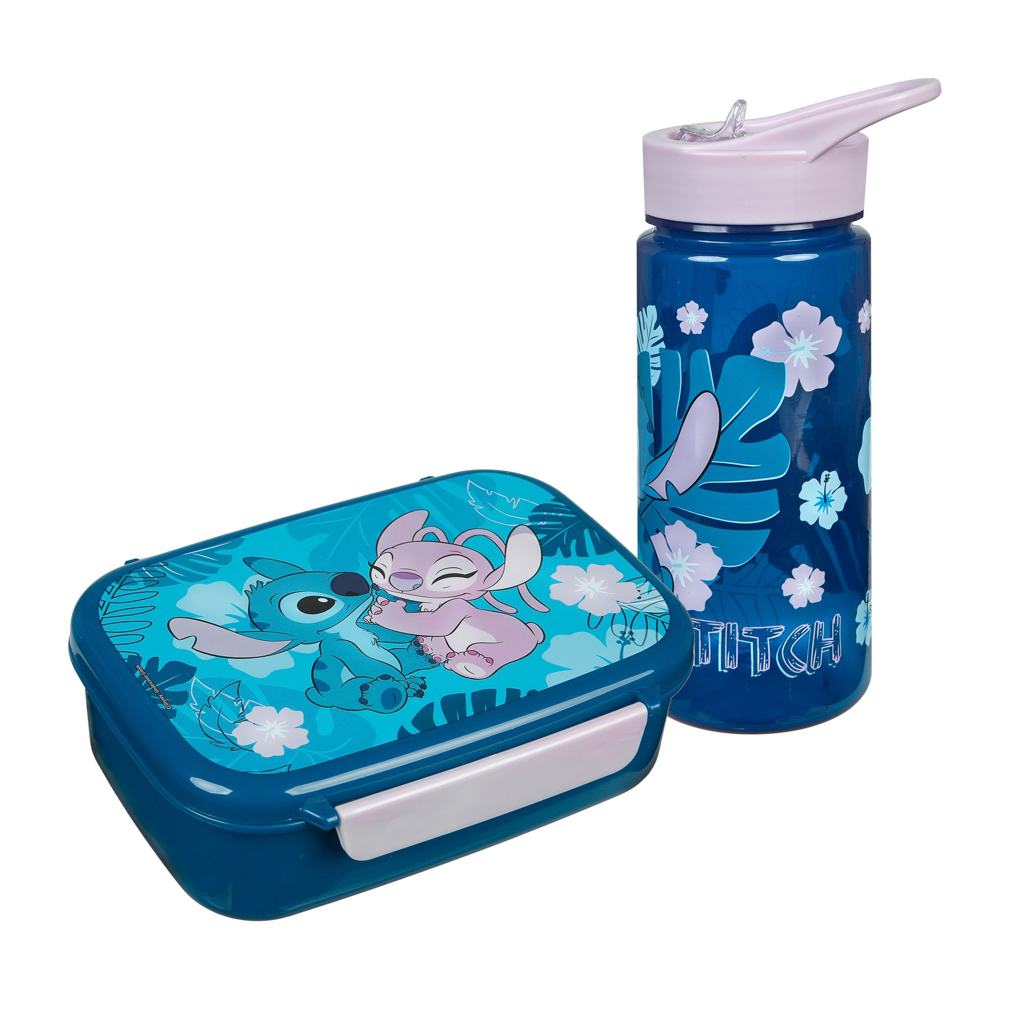 Mädchen Ranzen-Set 9-teilig STITCH Schulranzen-Set mit Sporttasche, Brotdose und Trinkflasche