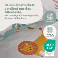 Infotafel Material 100% Baumwolle und Renforcé Qualität