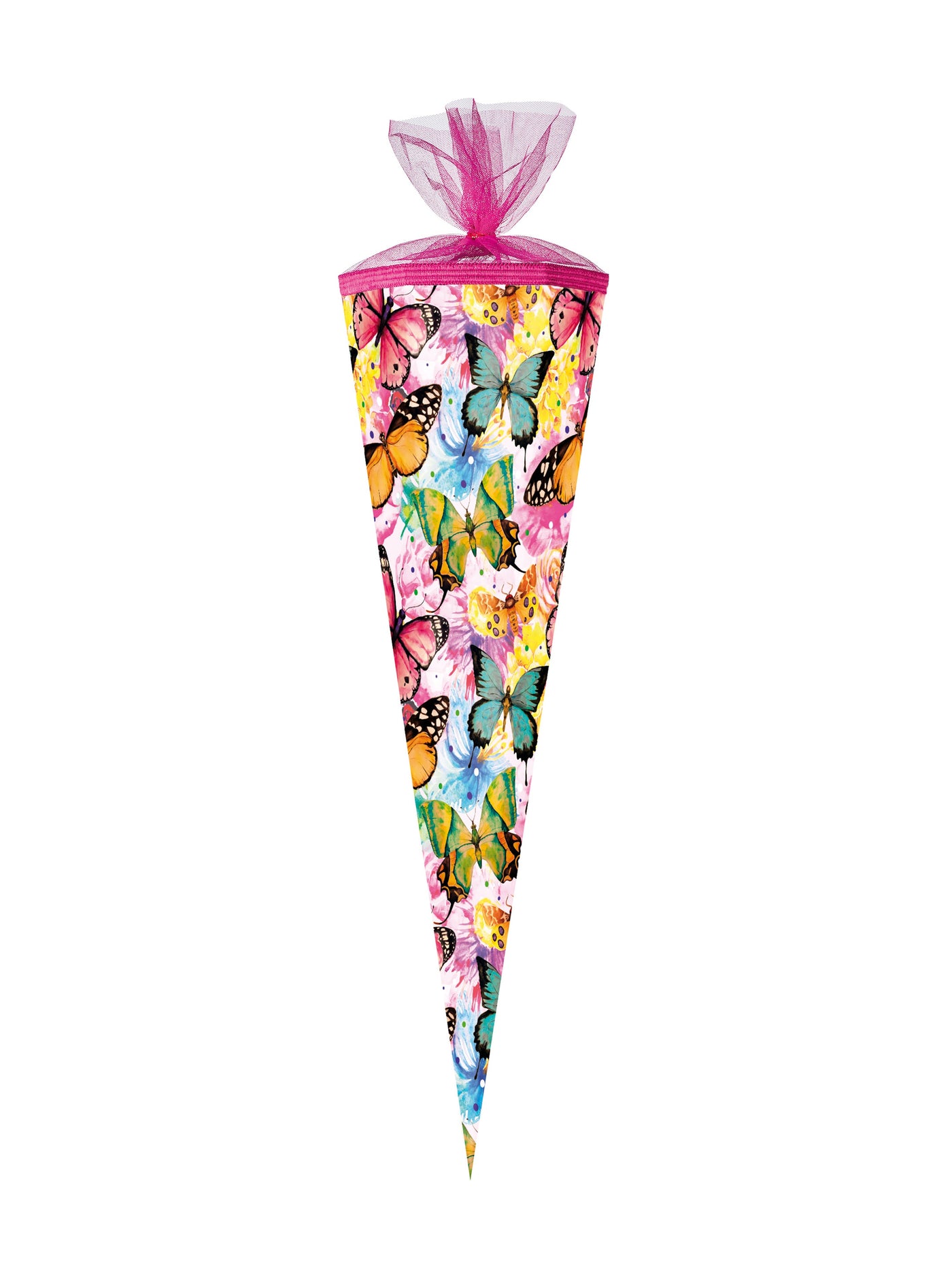 Nestler Schultüte Zuckertüte 85cm Schmetterlinge bunt