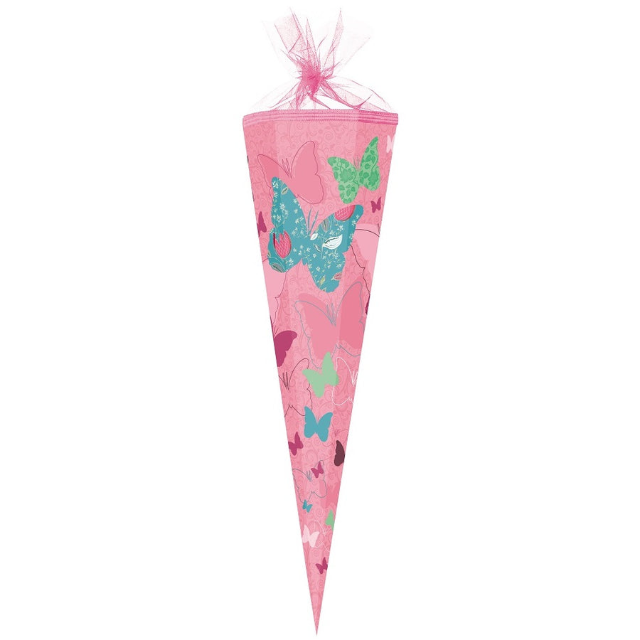 Nestler Schultüte Zuckertüte 85 cm Groß mit Tüllverschluss