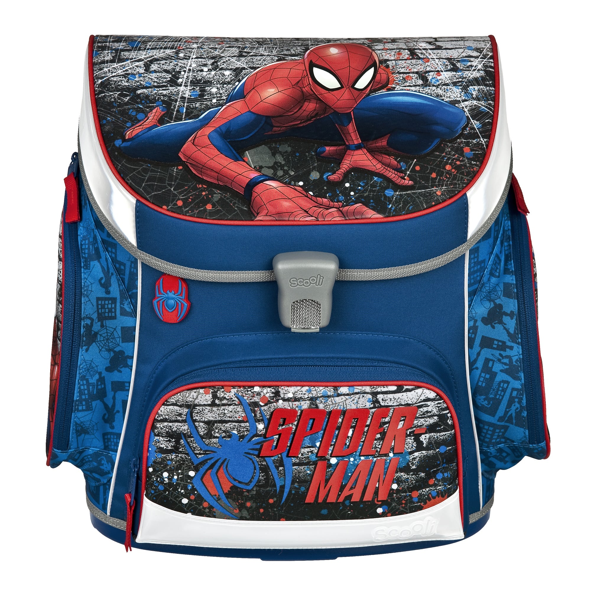 Scooli Ranzen-Set 5-teilig SPIDER-MAN Schulranzen Set mit Federmäppchen