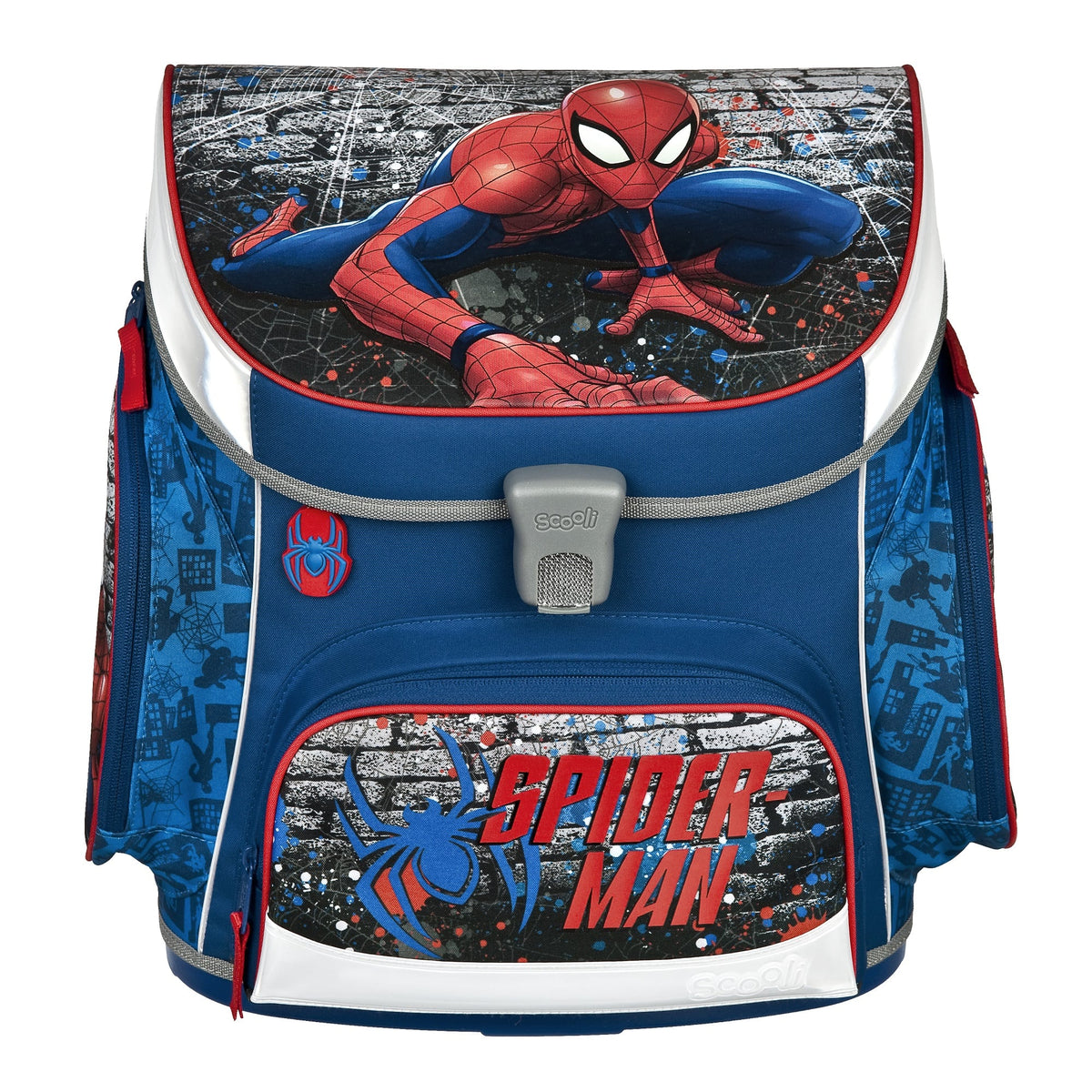 Scooli Ranzen-Set 5-teilig SPIDER-MAN Schulranzen Set mit Federmäppchen