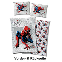 Spiderman Bettwäsche Set 135x200 80x80 cm Fleece Bettwäsche für den Winter mit Reißverschluss