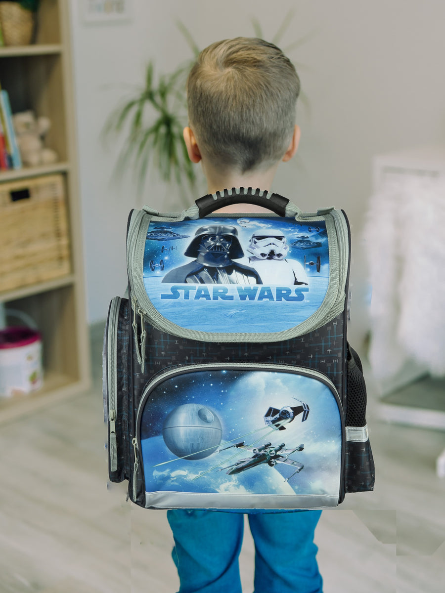 Star Wars Schulranzen im Grundset mit Federmappe Turnbeutel Geldbeutel Schlamperetui