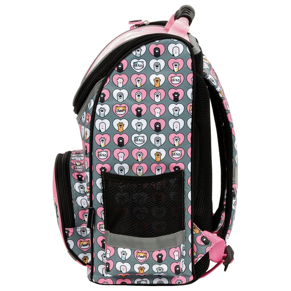 leichte Büchertasche mit Katzen Motiv