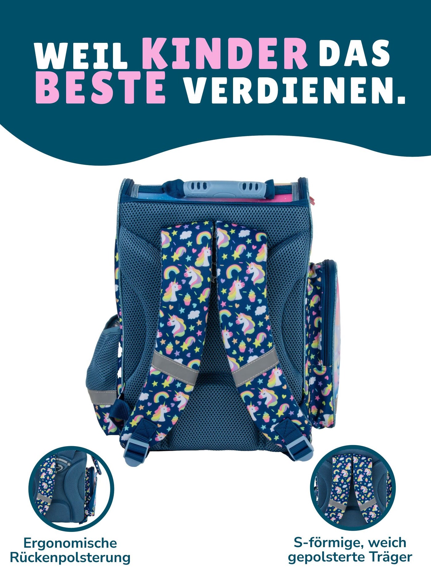 Tornister mit ergonomischen Rückenpolster