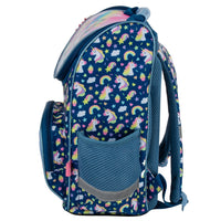 Mädchen Schultasche Seintenansicht Gummizug-Tasche