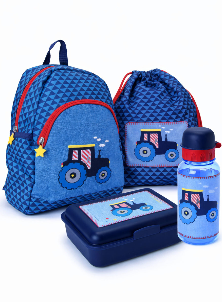 Kinder Rucksack Set 4-teilig Die Spiegelburg TRAKTOR für Kinder ab 2 Jahren