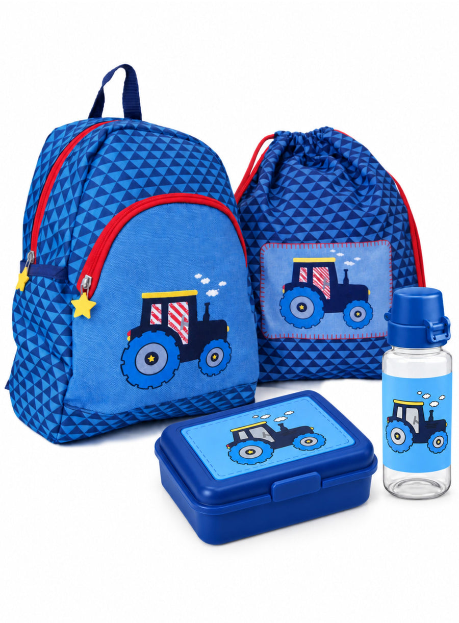 Kinder Rucksack Set 4-teilig Die Spiegelburg TRAKTOR für Kinder ab 2 Jahren