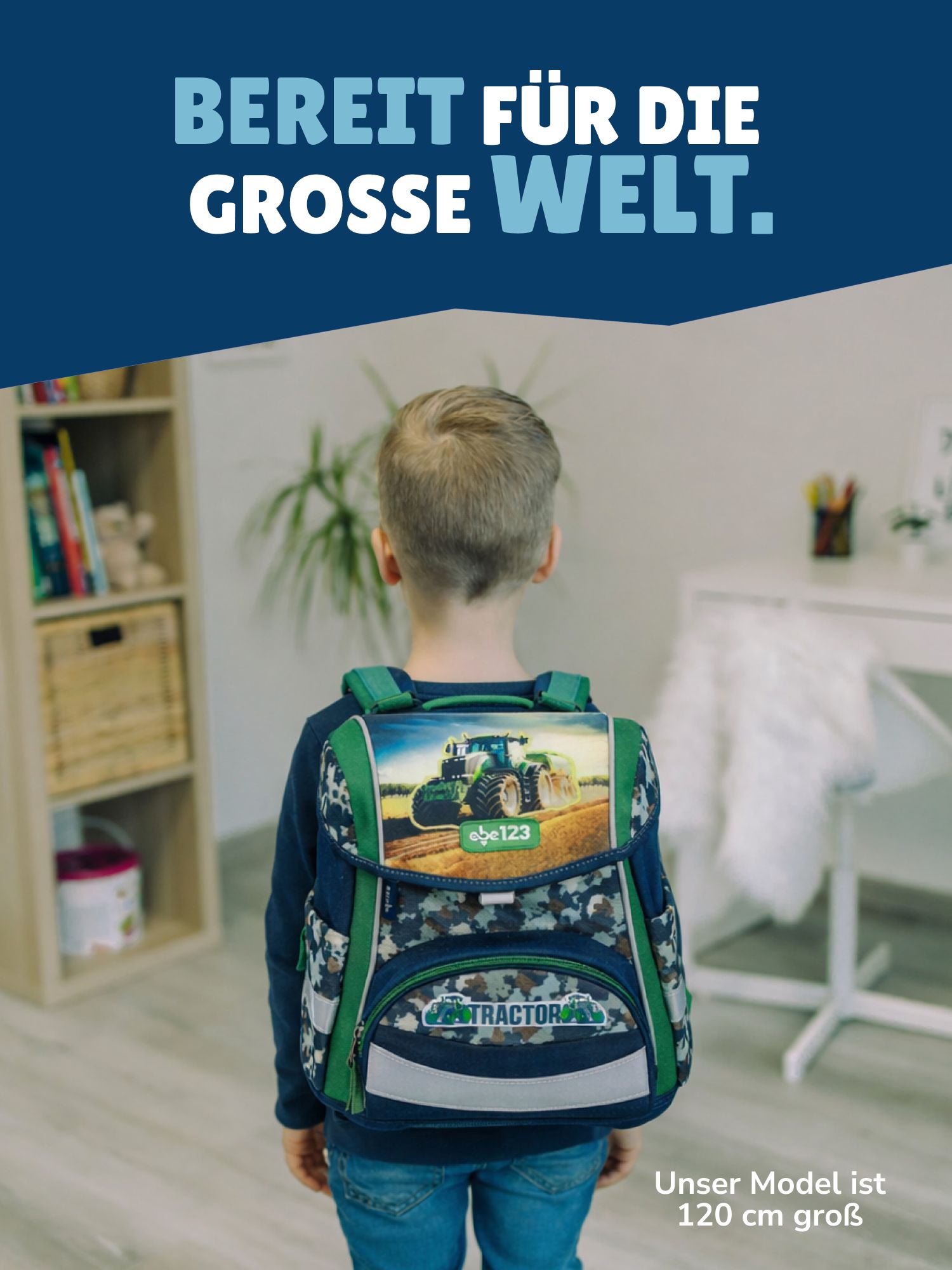 Schultasche leicht mit Brustgurt 
