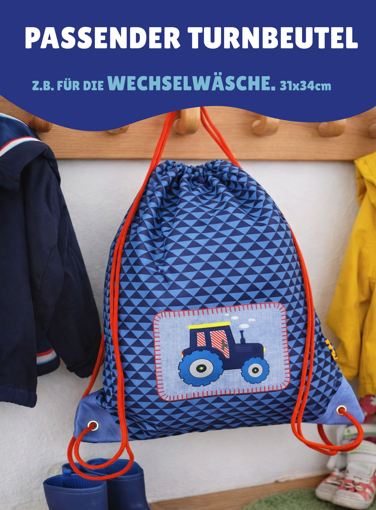 Kinder Rucksack Set 4-teilig Die Spiegelburg TRAKTOR für Kinder ab 2 Jahren