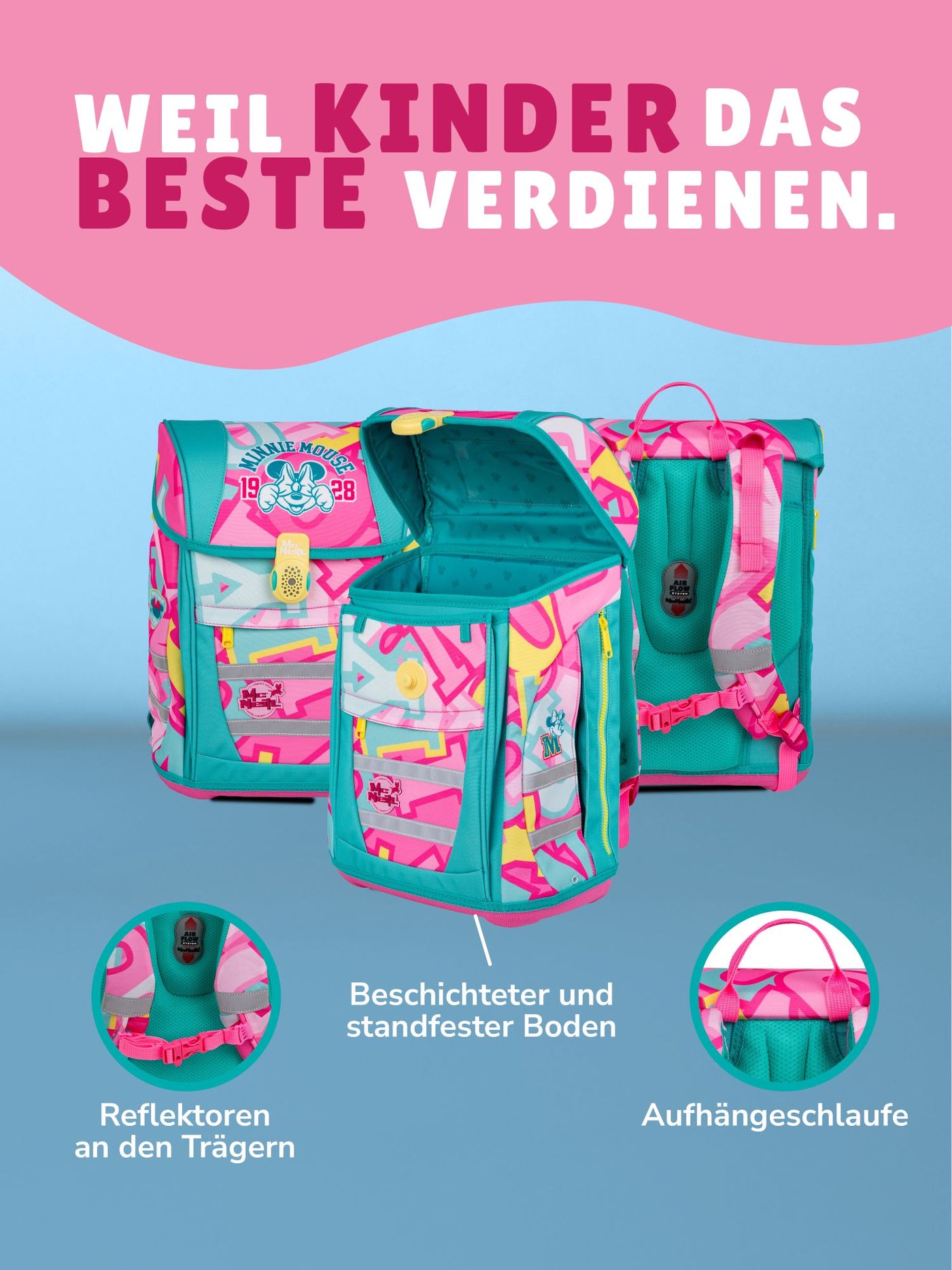 ergonomischer Tornister Grundschule erste bis 4. Klasse Schule