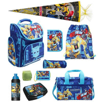 Transformers Schulranzen Set für Jungs und Mädchen 10-teilig mit Sporttasche und Schultüte