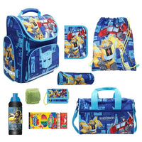 Transformers Schulranzen Set für Jungs und Mädchen 9-teilig mit Sporttasche
