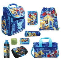 Transformers Schulranzen Set für Jungs und Mädchen 9-teilig mit Sporttasche