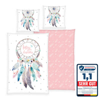 Infotafel Note 1,1 bei Warentest Online für Baumwoll-Bettwäsche von Familando