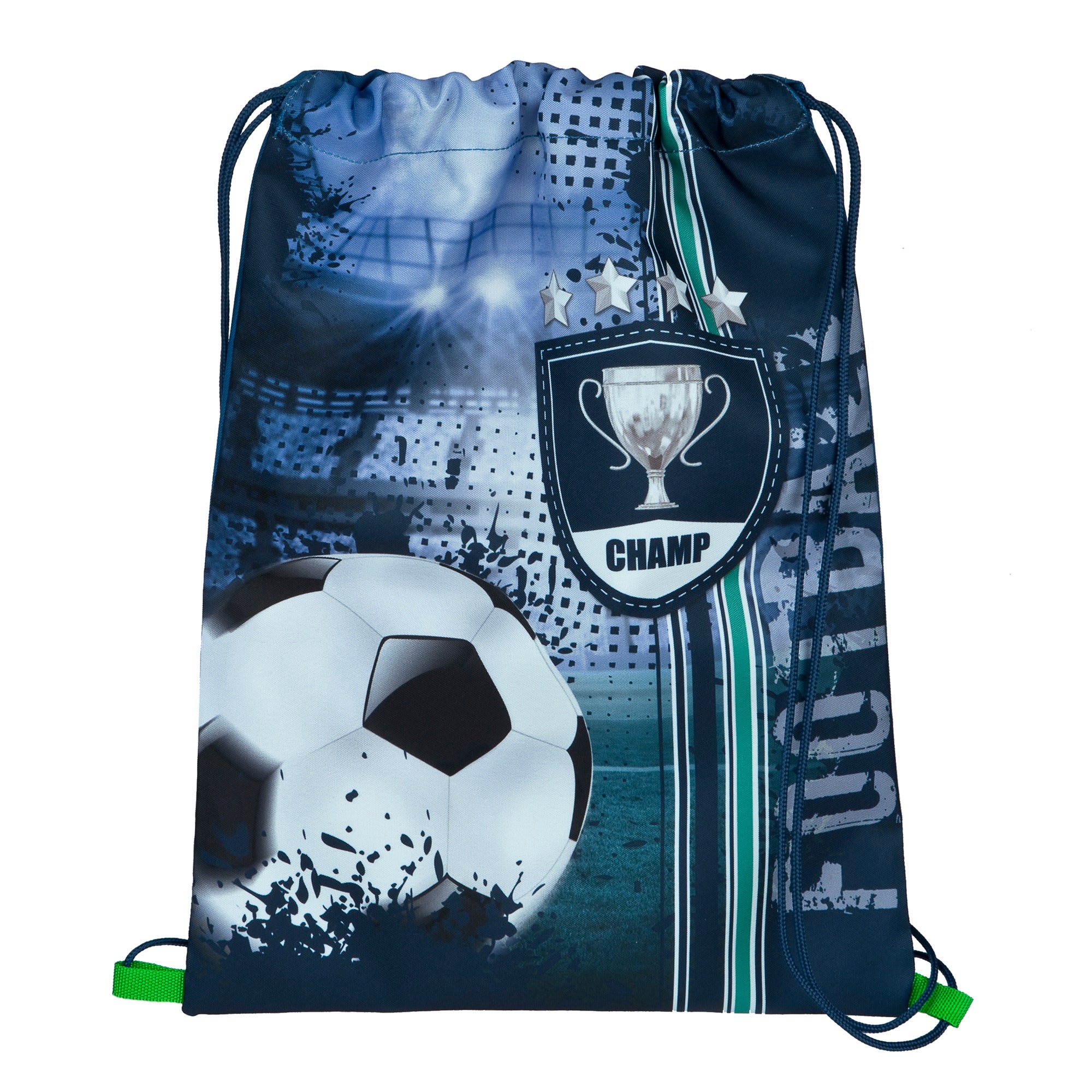Schul-Zubehör 4-teiliges Set für Fußball Schulranzen Campus Fit (Federmappe, Schlamper, Turn- und Geldbeutel)
