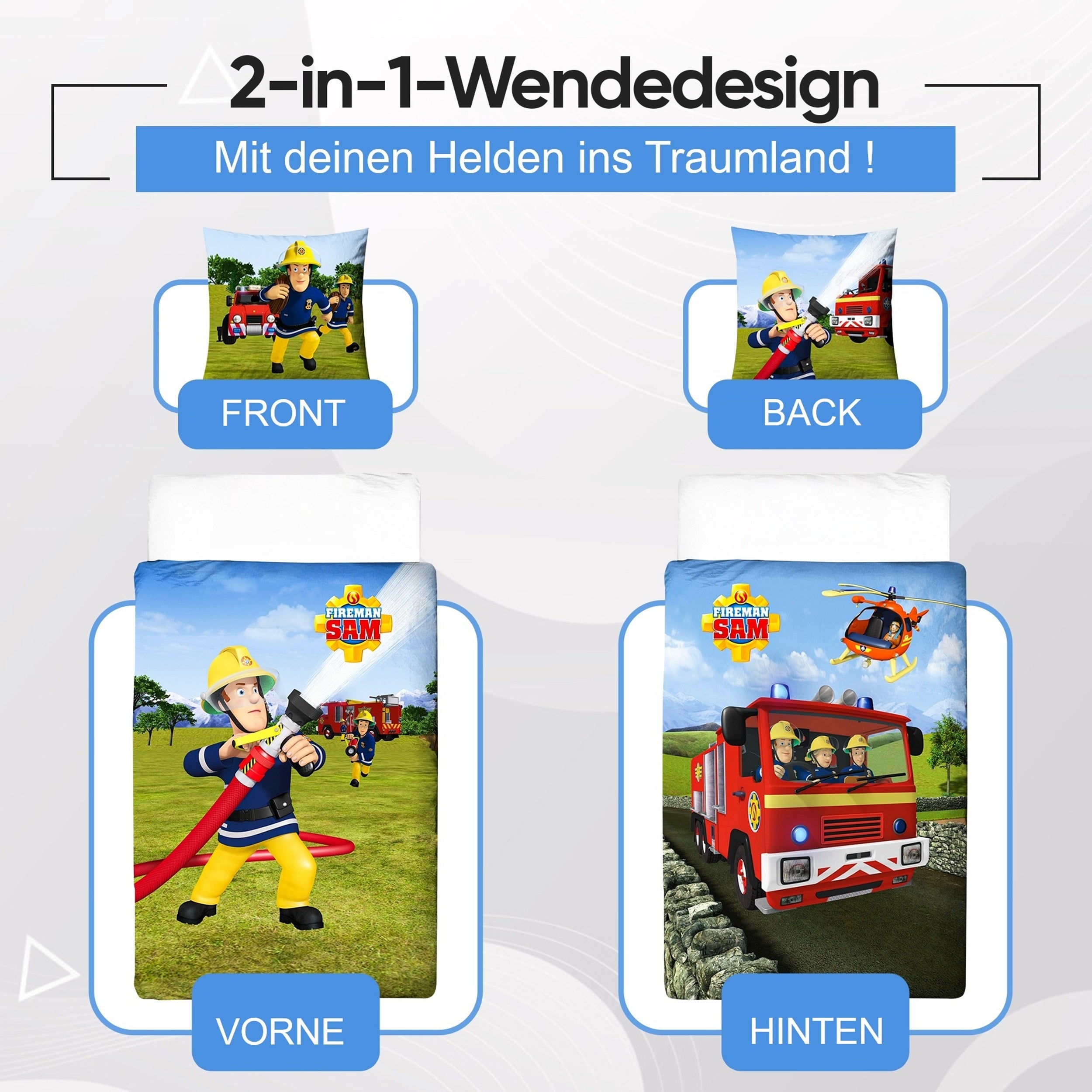 Infotafel Wendedesign - Vorder- und Rückseite nebeneinander