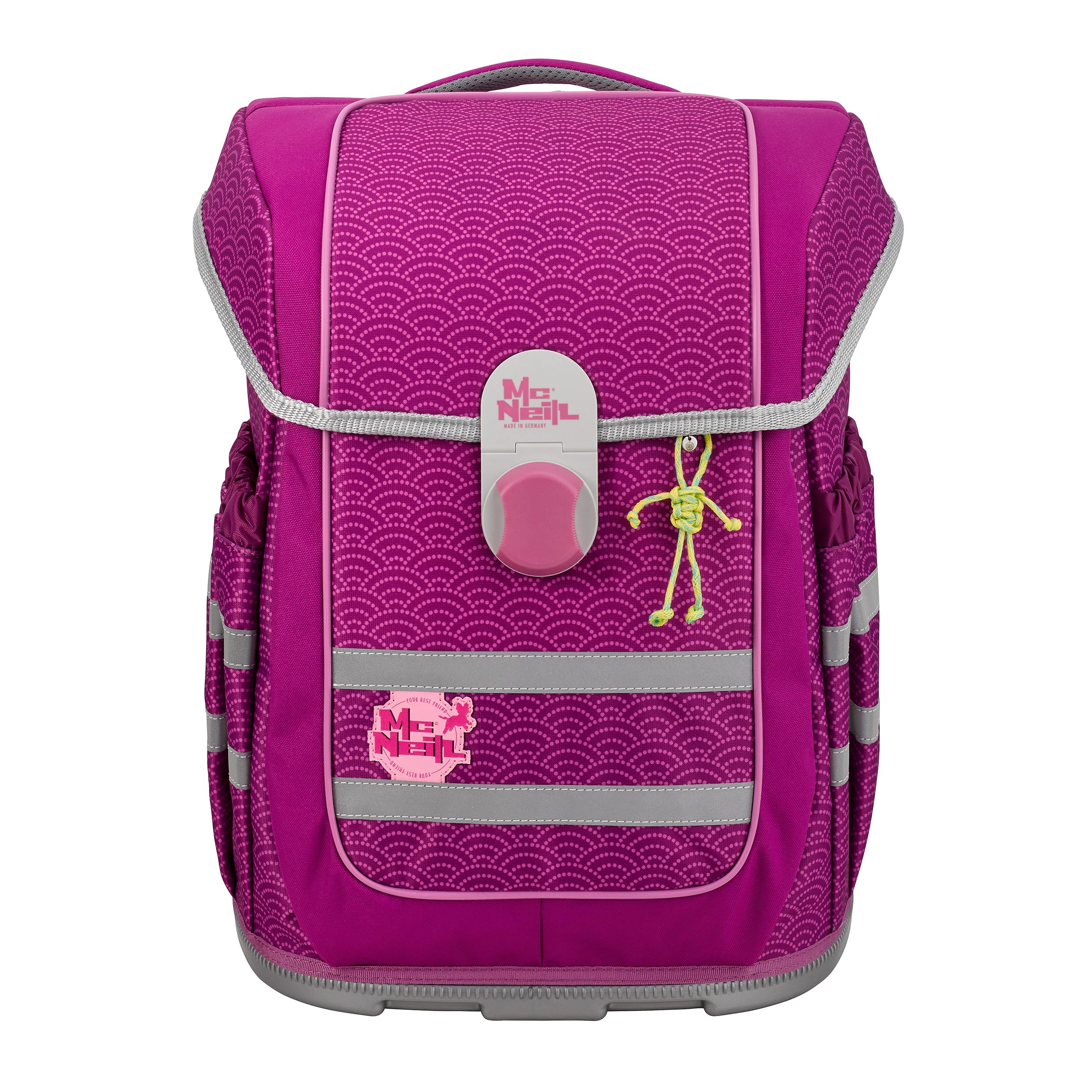 McNeill Schulranzen Ergo Complete mit Motivmagnet in Pink Frontansicht