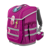 Pinker McNeill Schulranzen Ergo Complete seitliche Ansicht Deckel geöffnet