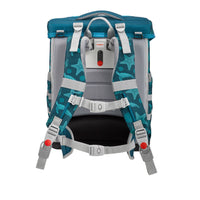 McNeill Schulranzen Ergo Complete Rückansicht mit verstellbaren Schultergurten Rückenpolster und Hüftgurt